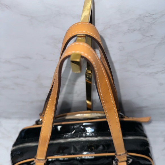 Coach Peyton Black Embossed Patent Leather with Leather trim #20065 - Picture 11 of 16